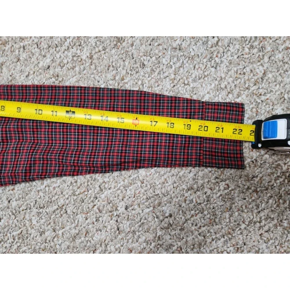 Ralph Lauren Kids Tartan Red Plaid Button Down Shirt Long Sleeve L 14-16